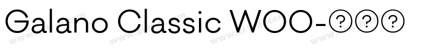 Galano Classic W00字体转换